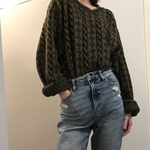 Oversized Italian mohair/merino sweater